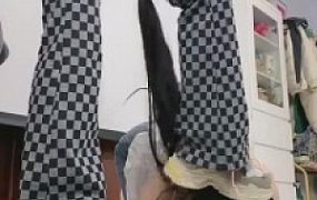 【美离子】开发可爱女M-脏鞋臭棉袜羞辱