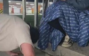 【关关】户外帆布鞋羞辱下贱奴