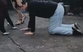 【第一帅男神】首次户外双女王调教