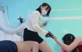 【茹雪】剧情-老师羞辱学生情侣奴【完整版】