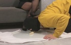 【南京沁月S】高跟鞋踩踏香蕉+牛奶圣水混合物喂食