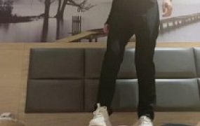 【娇娇公主】小白鞋高跟鞋踩踏碾压