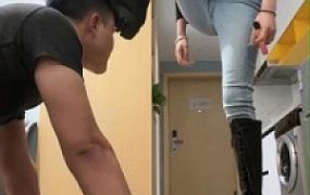 【阿月】长靴牛仔裤全体重踩踏/深喉