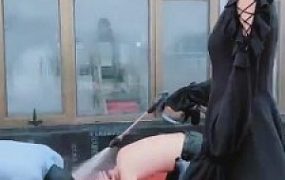 【美离子】精彩刺激-重刑双M天台虐