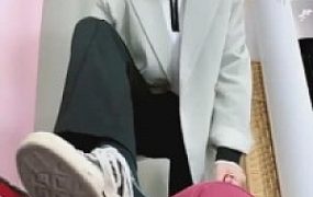 【Q月S】素人健身教练首调-帆布鞋原味棉袜羞辱