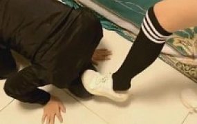 【沐清忧】长筒棉袜羞辱外卖小哥