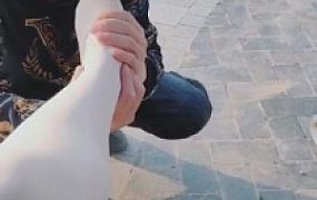 【魅影女神】河边野外虐贱狗【续集】