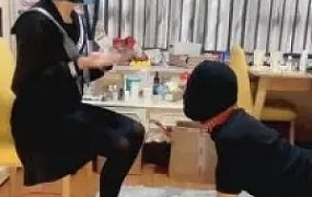 【东莞依主】过膝袜皮鞋重度踢裆 G-210710-13