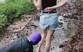 【暴力美学】精彩-雨天户外羞辱前男友 G-210720-17