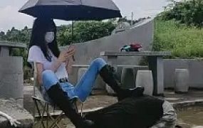 【暴力美学】户外长靴骑马/暴力踢裆/踩踏 G-210730-30