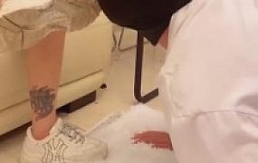 【汐月】大学生贱狗求虐-耳光-虐乳-舔鞋底 G-210817-6