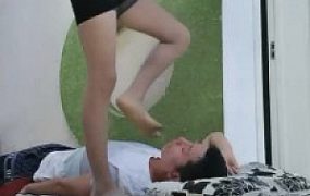 【莲霸霸】双S丝袜脚全体重踩/深喉【双视角版】