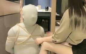 【苏曼】御姐五花大绑虐贱狗