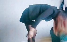 【艾琳】白领黑丝高跟诱惑老板