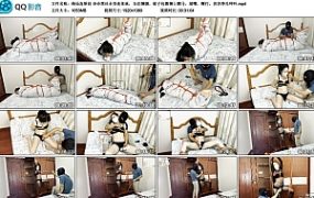 【绳仙岛原创】诗诗黑丝全身连体袜，五花捆脚，被子包裹捆上驷马