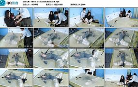 【樱束原创】首尝透明乳胶真空床