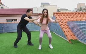 〖H.P.L栖心之栈〗—微希打倒猥琐健身教练 HPL-220110