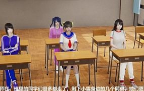 女女校园羞辱漫画：小雪校园记第二部（小雪被迫闻众女生臭鞋袜）JS220815