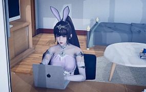 3D动画：斗罗大陆小舞绞杀吹牛装B的键盘侠（真人配音动画）G-210810-6