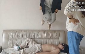 【猫猫大人】和姐姐一起在毯子身上狂跳300下 YC-220319-4