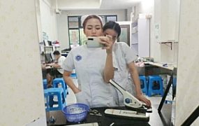 【00后蕬小乃】原味灰丝脚给女M深喉清胃