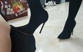 小鱼大人美甲黑丝高跟靴子羞辱调教 YC-210722-3