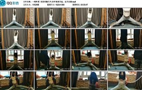 【一绳所爱】优优双腿大开,双手高高吊起，这大长腿