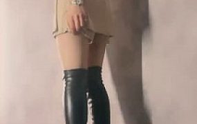 套路直播视频【冷凝大大】长靴全体重踩踏