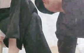 套路直播视频【妮蔻S】小白鞋棉袜训练老狗