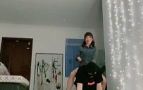 套路直播视频【缘彼大大】御姐丝袜高跟骑马遛狗