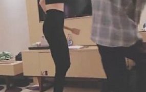 套路直播视频【美娜格格】瑜伽教练惩罚-强迫吃白袜