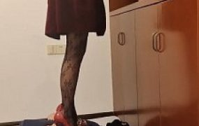 套路直播视频【万灵】高跟黑丝+长靴全体重跳踩