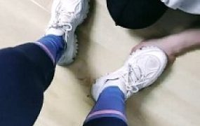 【路遥】健身后原味棉袜辱/鞭打