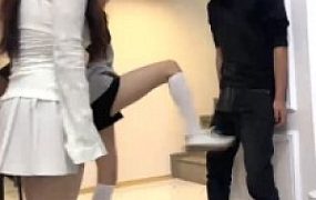 【阿昆】双S-黑白长靴刑虐-重度踢裆/掐脖窒息/骑马耳光