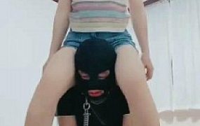 【申小悦】AJ小妹胯下辱/踩踏踢裆/白袜脚深喉/强迫口水升水