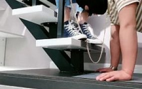 【缘彼大人】跪舔高帮帆布鞋/汗味白船袜/裸足 JS23052302