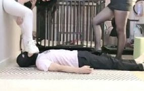 【夕微】双S-运动鞋+高跟全体重踩踏【双视角版】