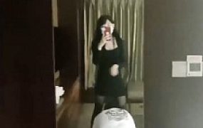 【米小唐】黑丝高跟御姐调-骑马遛狗转胯