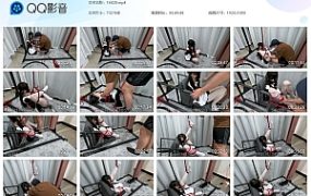 【HUI】可爱的潼潼…红绳红色女仆装 被电的嗷嗷叫