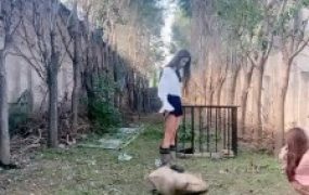 【沅芷大人】4S户外处刑-麻袋套-暴力鞭打/踢踹