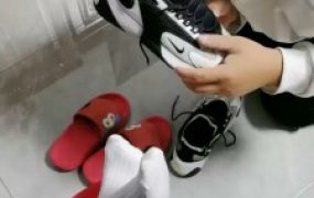 【大美】下跪伺候主人-白袜臭鞋【完整版】