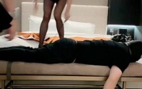 【玥樾】双S版-黑靴网袜踩虐鞭打