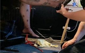 【冰诺】黑丝高跟恋足狂舔