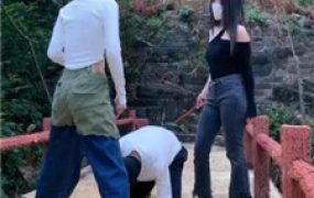 【暴力美学】双S-女神户外遛狗-绑树上酷刑惩治【双视角版】