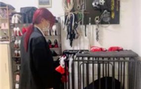 【雯雯】狗笼圈养家奴