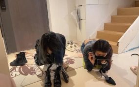 【橘子没熟】双女奴清理鞋子/奴下奴互虐/舔棉袜/鞭打