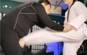 【松紫】跆拳道女神重度踢踹虐打