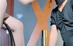 【东营天香百合】胯下骑狗脖/掐乳/高跟肉丝踩狗头