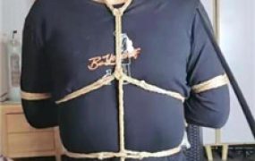 【七色槿】五花大绑高跟黑丝玩虐