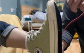 【黑泽兮】素人学生主-帆布鞋-踢踩打【双视角完整版】